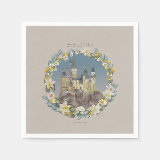 SERVIETTE EN PAPIER HARRY POTTER™ | CHÂTEAU HOGWARTS™ (Devant)