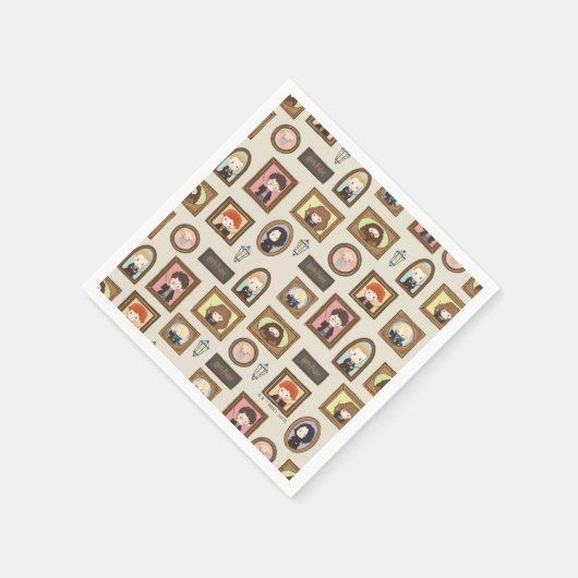 Serviette En Papier HARRY POTTER™ Chibi Image Frame Motif (Coin)
