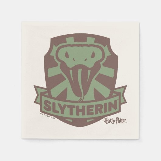 Serviette En Papier HARRY POTTER™ | Cimetière SLYTHERIN™ Été Magique (Devant)