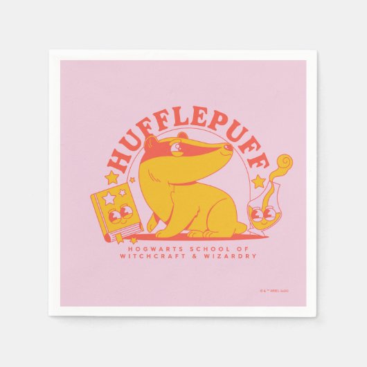 Serviette En Papier HARRY POTTER™ | Cute HUFFLEPUFF™ (Devant)