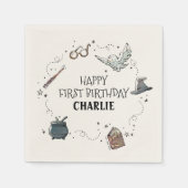 Serviette En Papier Harry Potter First Birthday (Devant)
