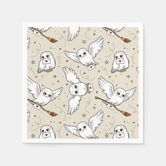 Serviette En Papier Harry Potter | Hedwig Pattern - Baby Shower (Devant)