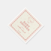 Serviette En Papier Harry Potter Hedwig Pink Stripe Baby Shower (Coin)