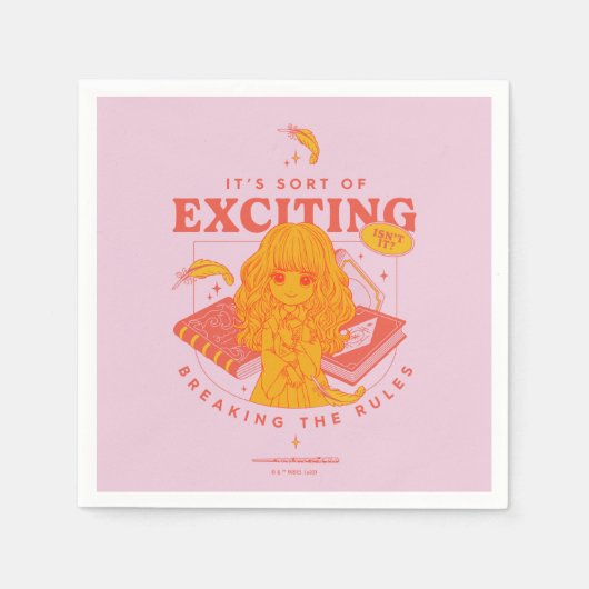 Serviette En Papier HARRY POTTER™ | Hermione Granger C'est excitant (Devant)