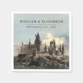 Serviette En Papier Harry Potter | Hogwarts Castle Mariage (Devant)