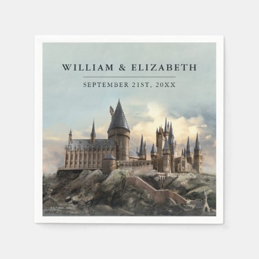 Serviette En Papier Harry Potter | Hogwarts Castle Mariage (Devant)