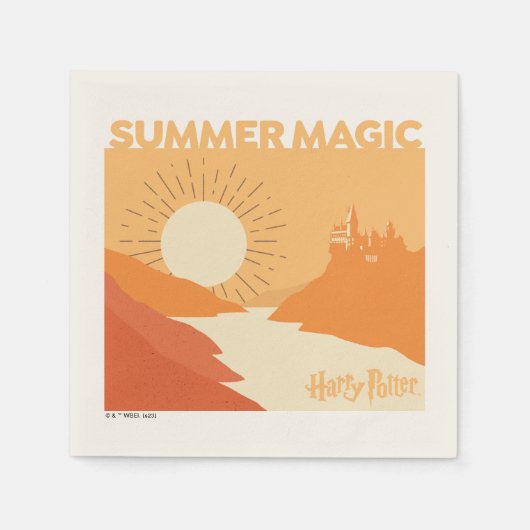 Serviette En Papier HARRY POTTER™ | HOGWARTS™ Summer Magic (Devant)