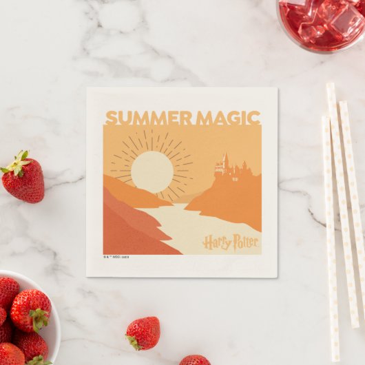 Serviette En Papier HARRY POTTER™ | HOGWARTS™ Summer Magic (En situation)