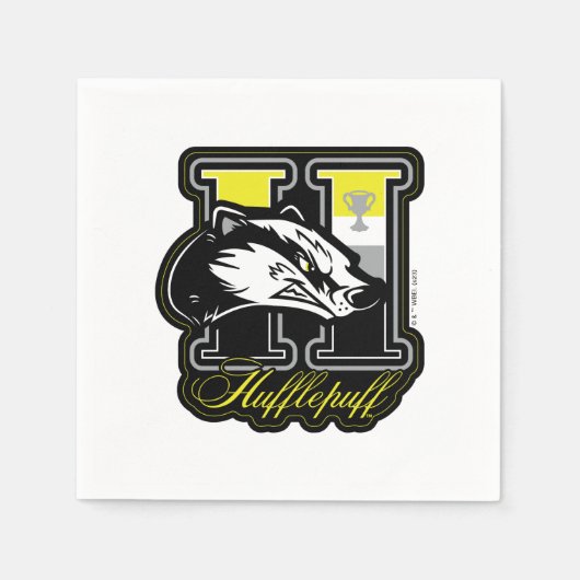 Serviette En Papier HARRY POTTER™ | HUFFLEPUFF™ Badge sportif (Devant)