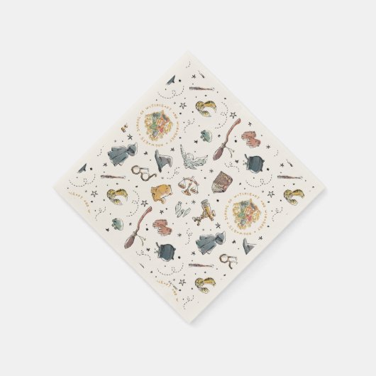Serviette En Papier Harry Potter Icons Pattern - Birthday (Coin)