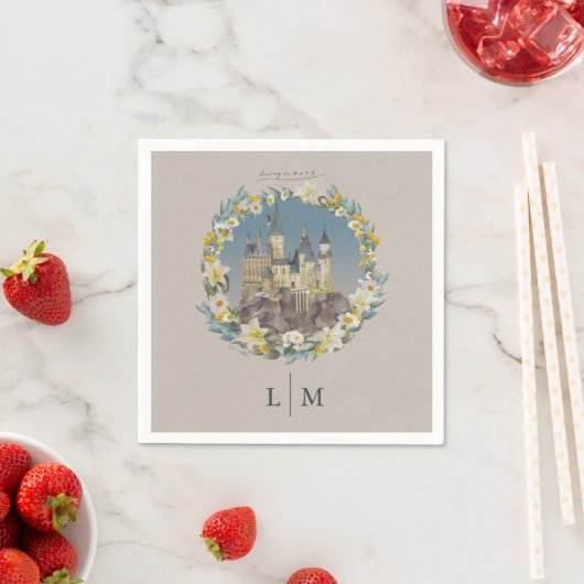Serviette En Papier Harry Potter | Mariage au Château de Poudlard Flor (En situation)