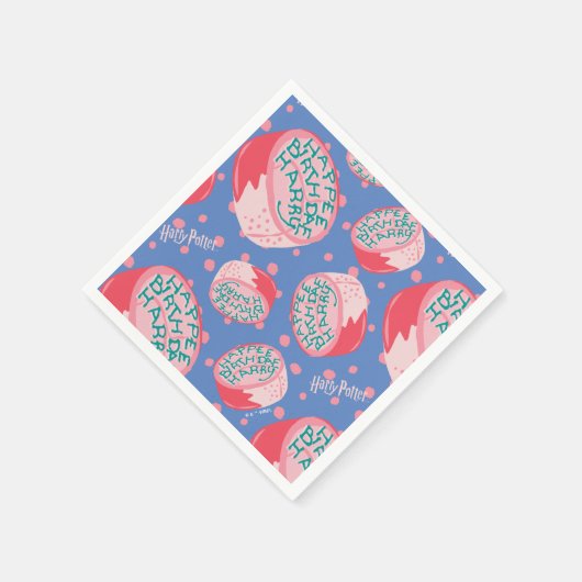 Serviette En Papier HARRY POTTER™ Motif de gâteau d'anniversaire (Coin)