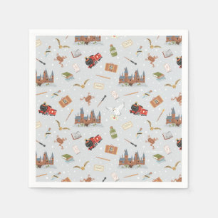 Serviette En Papier Harry Potter Motif Hogwarts Baby Shower