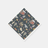Serviette En Papier HARRY POTTER™ | Motif icônes (Coin)