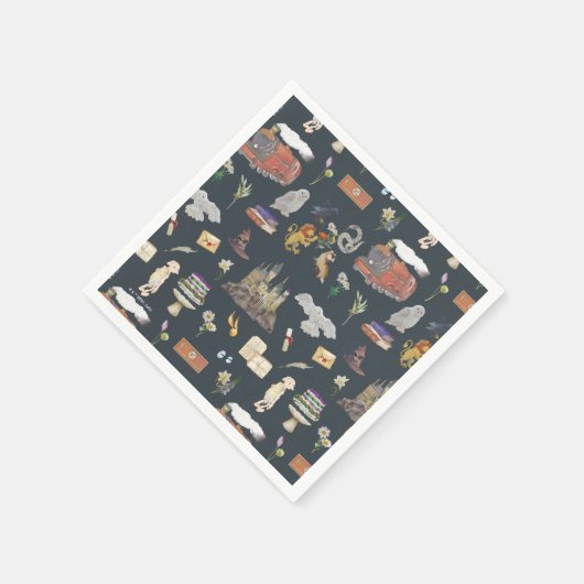 Serviette En Papier HARRY POTTER™ | Motif icônes (Coin)