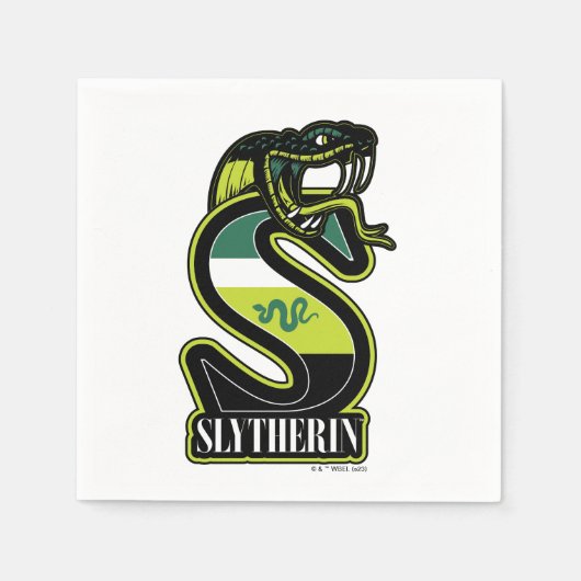 Serviette En Papier HARRY POTTER™ | SLYTHERIN™ Badge sportif (Devant)