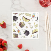Serviette En Papier HARRY POTTER™ Spects & Books Motif (En situation)