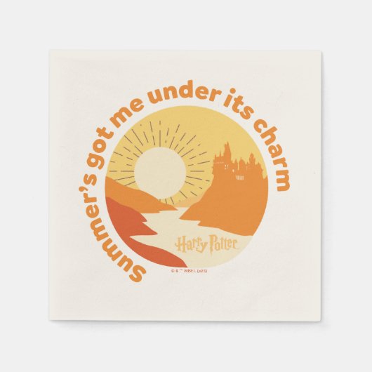 Serviette En Papier HARRY POTTER™ | Summer Magic HOGWARTS™ Castle (Devant)