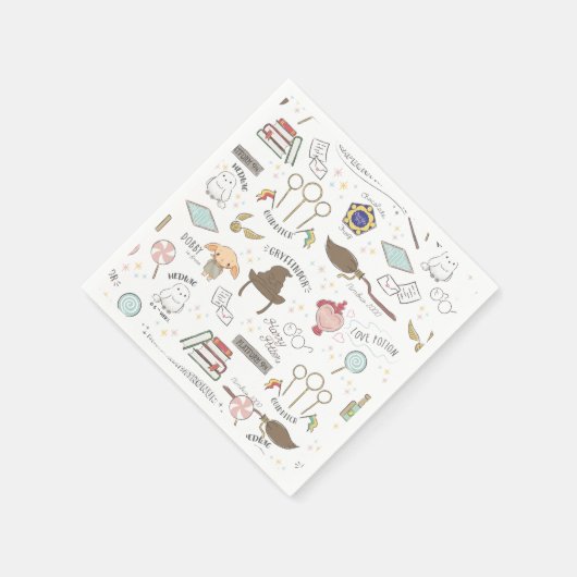 Serviette En Papier HARRY POTTER™ Tiny Magic Pattern (Coin)