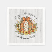 Serviette En Papier Harvest Grace Thanksgiving  (Devant)