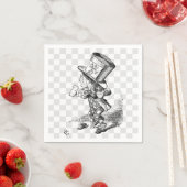 Serviette En Papier Hatter fou avec biscuit et thé (En situation)
