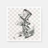 Serviette En Papier Hatter fou avec biscuit et thé (Devant)