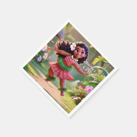 Serviette En Papier Hauʻoli Hula Princess (Coin)