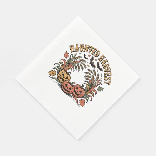 Serviette En Papier Hauné Harvest Retro Halloween Citrouille (Coin)