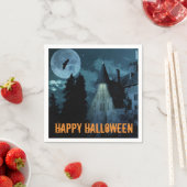 Serviette En Papier Haunted Goth Mansion Halloween (En situation)