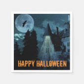 Serviette En Papier Haunted Goth Mansion Halloween (Devant)