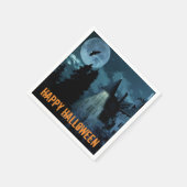 Serviette En Papier Haunted Goth Mansion Halloween (Coin)