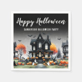 Serviette En Papier Haunted House Halloween (Devant)