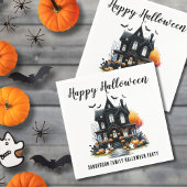Serviette En Papier Haunted House Halloween