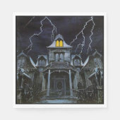 Serviette En Papier Haunted House Halloween (Devant)