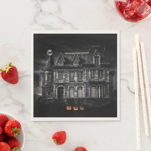 Serviette En Papier Haunted House Halloween (En situation)