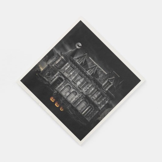 Serviette En Papier Haunted House Halloween (Coin)