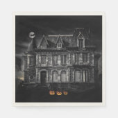 Serviette En Papier Haunted House Halloween (Devant)