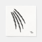 Serviette En Papier Haunted Scrachtes Halloween (Devant)