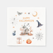 Serviette En Papier Hauny House Happy Halloween (Devant)