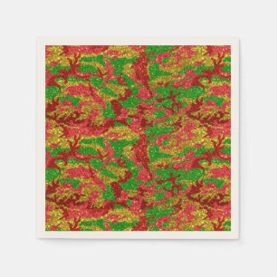 Serviette En Papier Haus De Camo Gold Motif