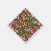 Serviette En Papier Haus De Camo Motif Silver Xmas (Coin)