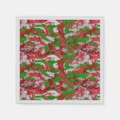Serviette En Papier Haus De Camo Motif Silver Xmas (Devant)