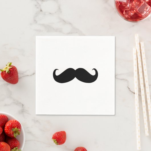 Serviette En Papier Hausse moustache papier Napkin (En situation)