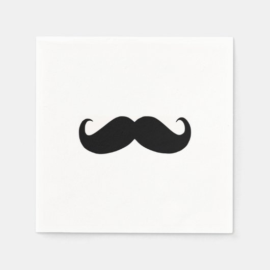 Serviette En Papier Hausse moustache papier Napkin (Devant)