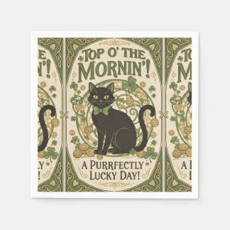 Serviette En Papier Haut de Forme du Matin - Fête de la Saint-Patrick