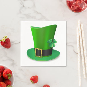 Serviette En Papier Haut Jour de la Saint Patrick Casquette