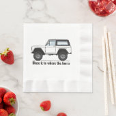 Serviette En Papier Haut noir multicolore (En situation)