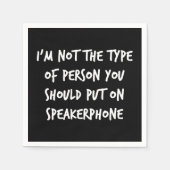 Serviette En Papier Haut-parleur (Devant)