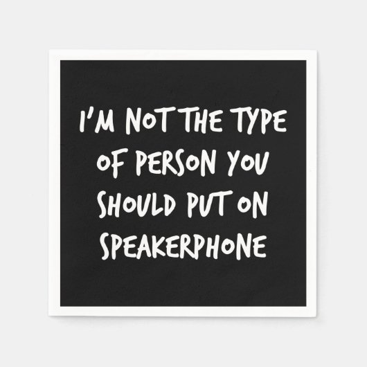 Serviette En Papier Haut-parleur (Devant)