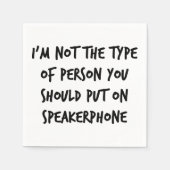 Serviette En Papier Haut-parleur (Devant)